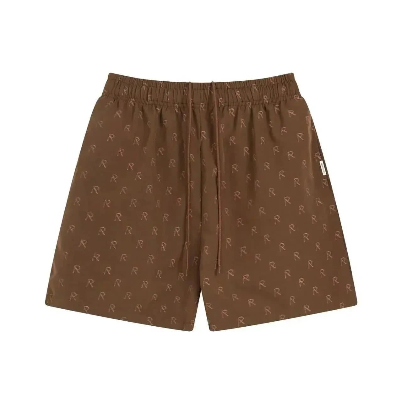 Rhude Logo Print Shorts All-Over R Logo