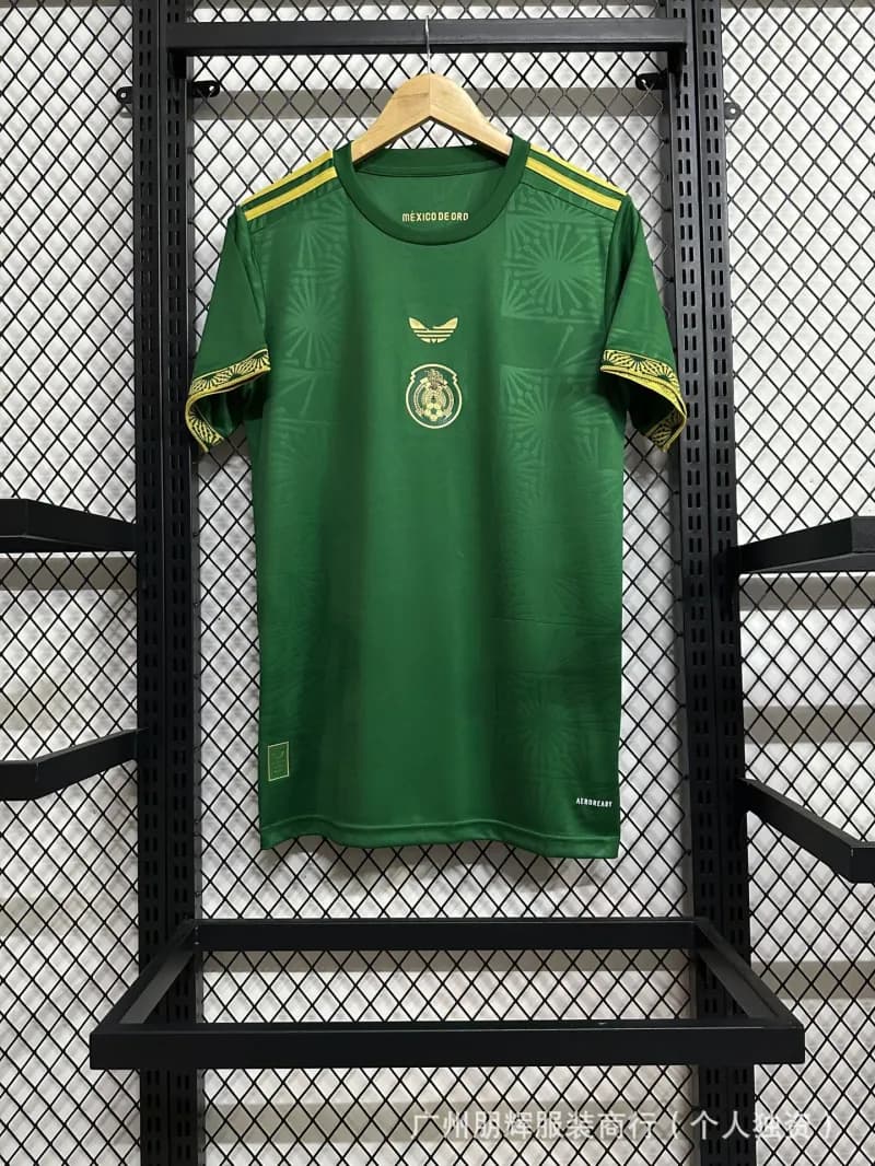 Adidas Spain National Team Jersey 2024 Away — 25-26墨西哥金杯绿色(硅胶版).jpeg
