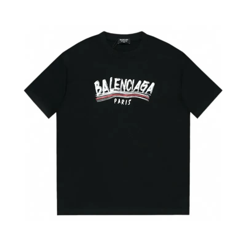 Balenciaga Paris Tee Eiffel Tower Graphic — 黑色F165