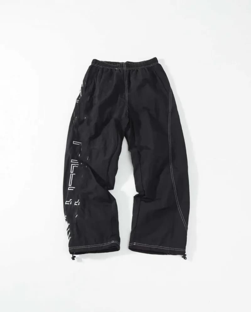 Supreme Track Pants New York Print — A6.裤子黑色