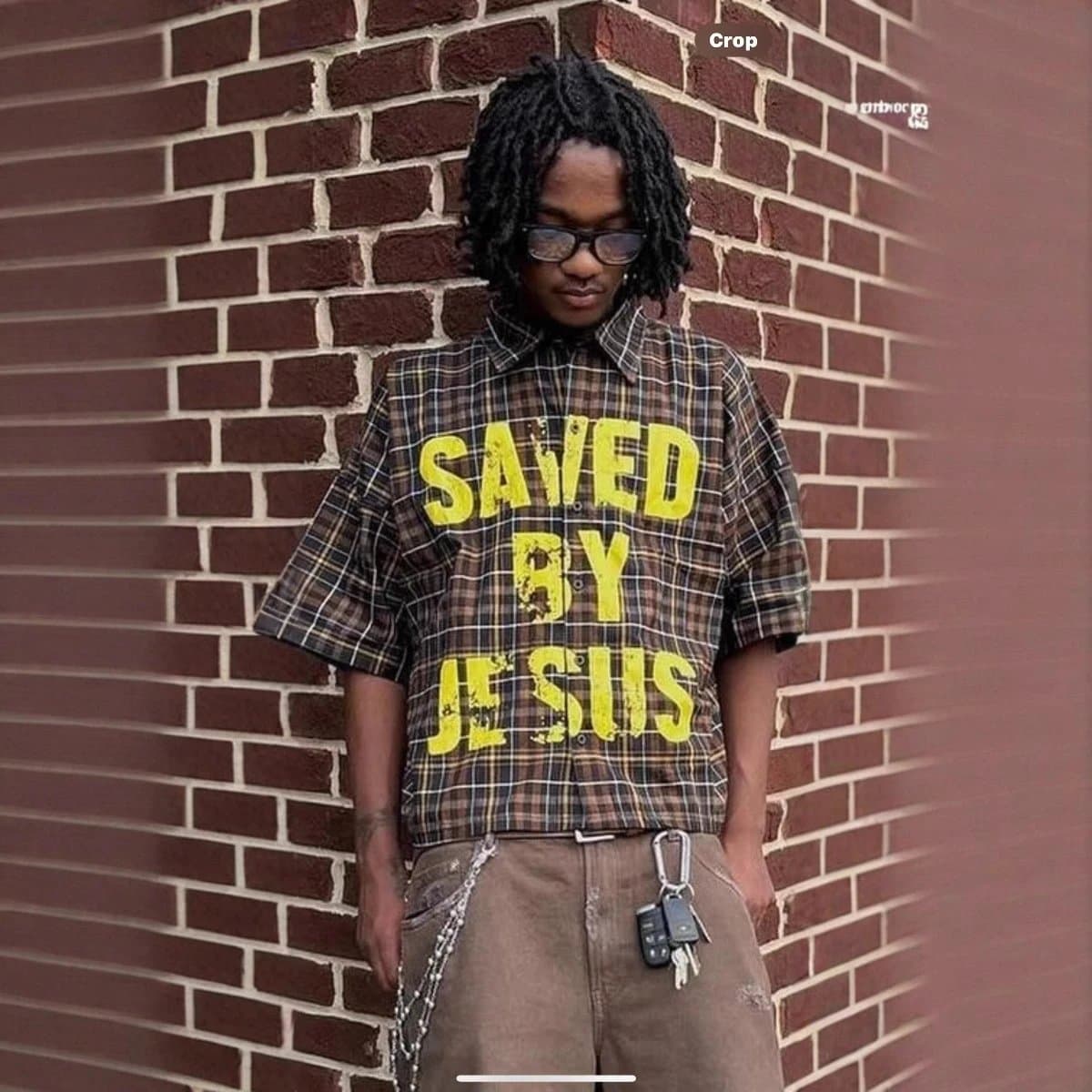 Stüssy Short-Sleeve Button-Up Shirt Checkered Pocket Logo — XHicXYpae