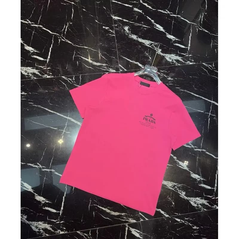 Prada Logo T-Shirt Inverted Triangle Print — JAY4粉色
