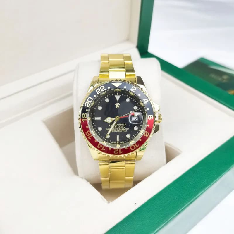 Rolex Submariner Date Pepsi Bezel — 四针可乐圈三株金色 黑红圈黑面