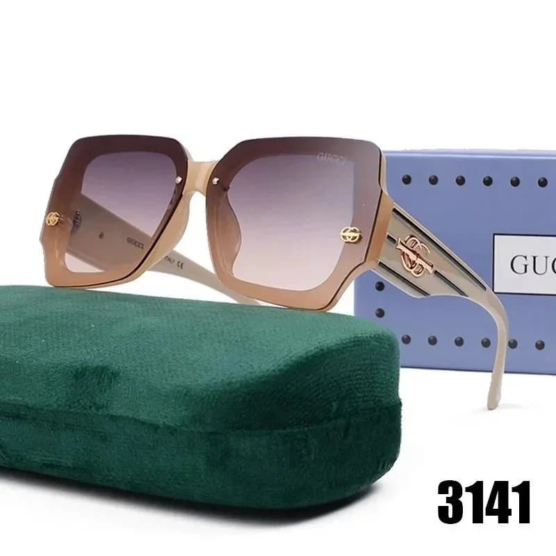 Gucci Square Sunglasses Gradient Lens — 060103008-7