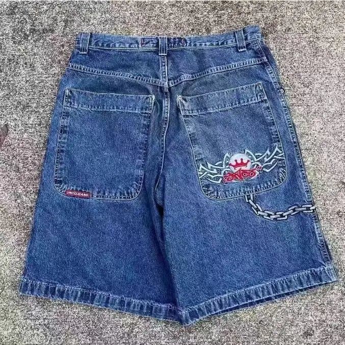 Supreme Low Rise Baggy Jeans Embroidered — 37