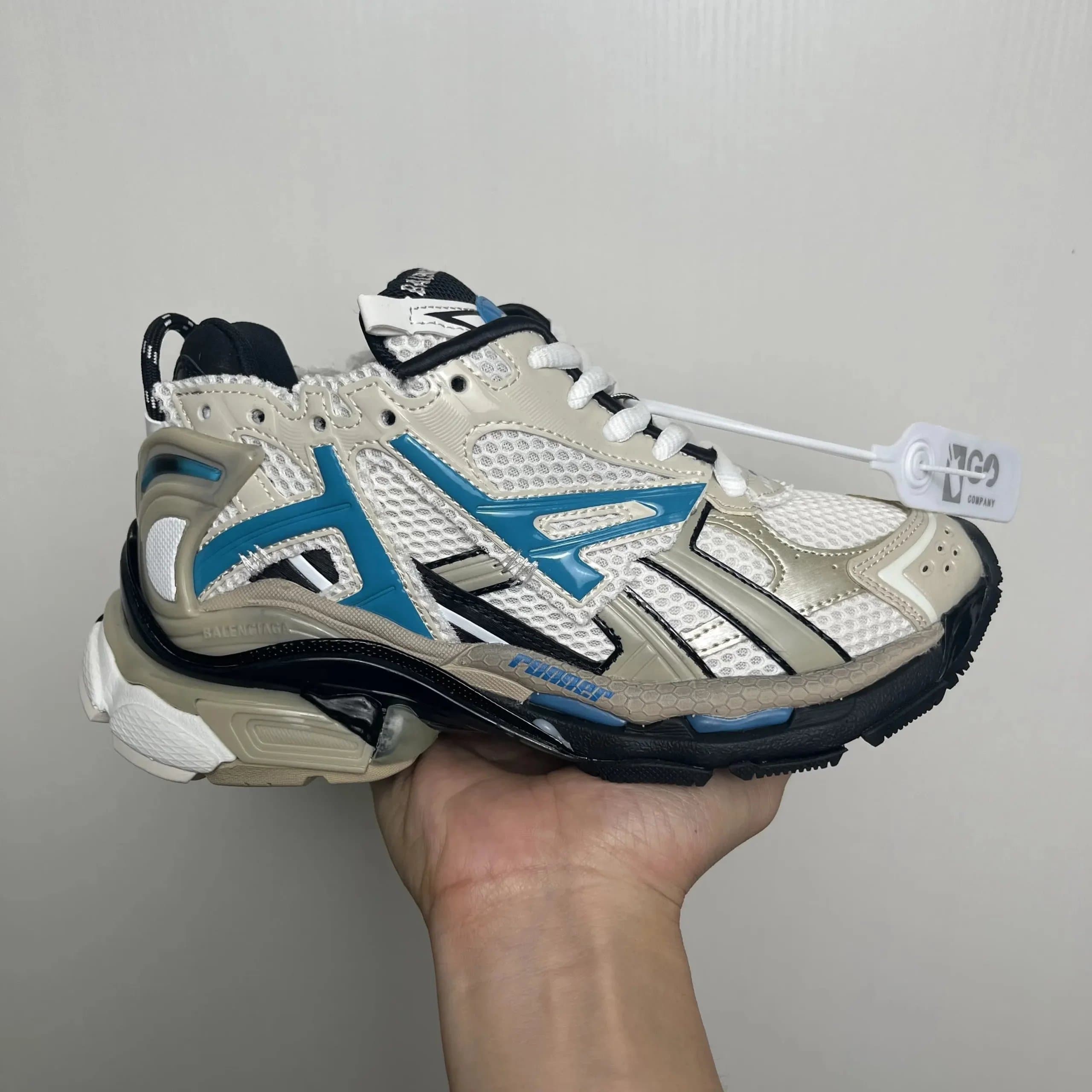 Balenciaga Speed Trainer White Blue — 18