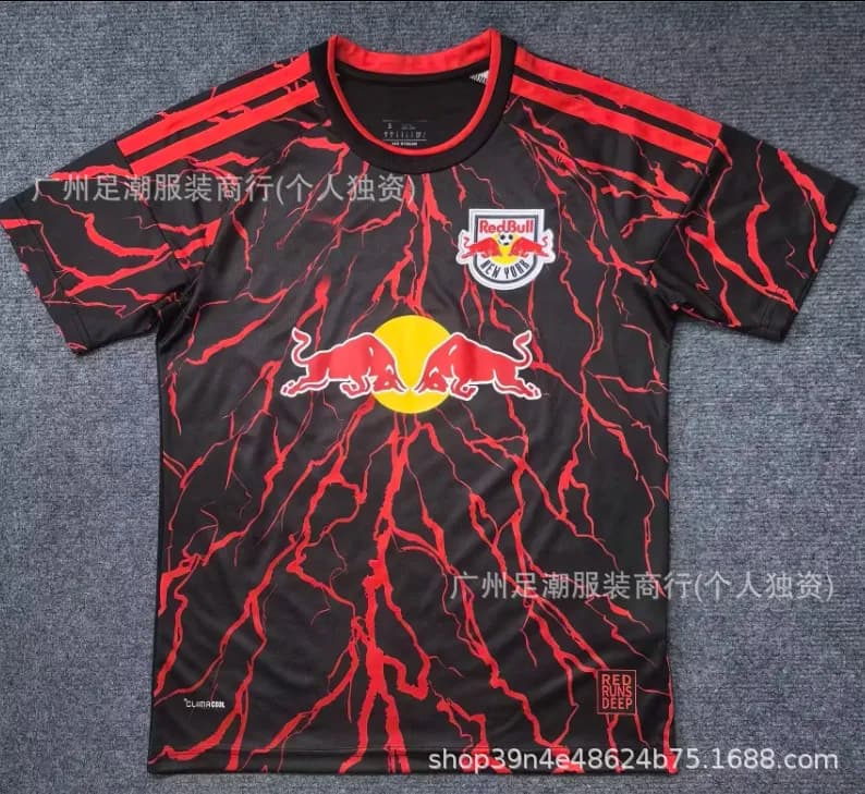 Adidas New York Red Bulls Jersey Crackled Red