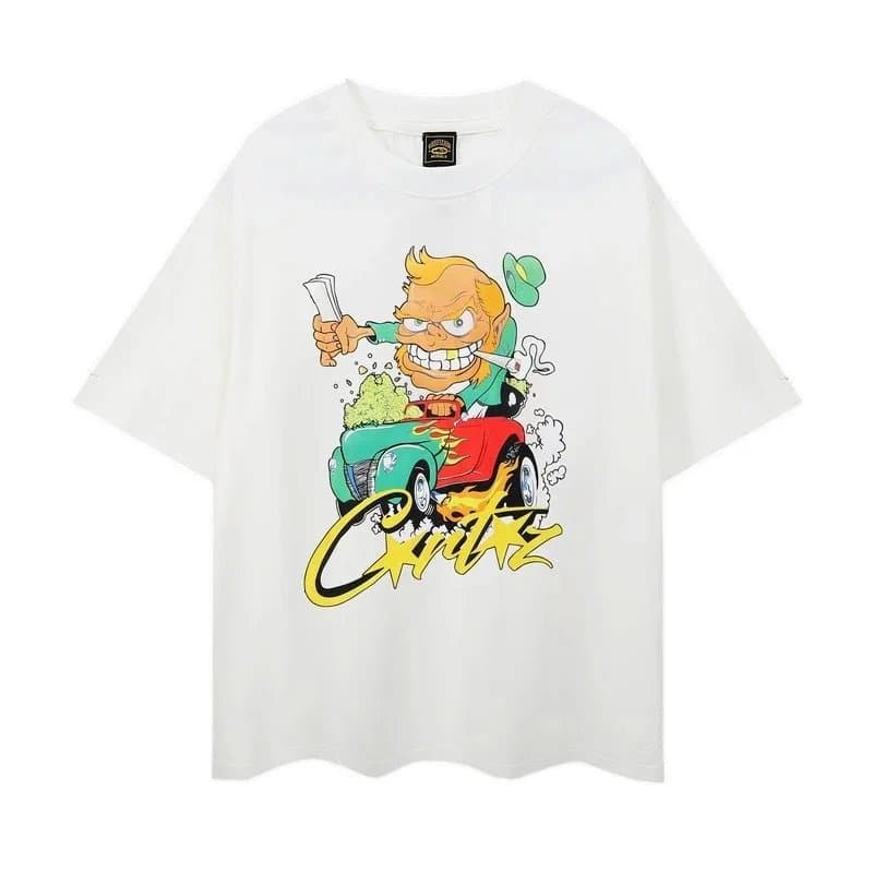 Corteiz Graphic Tee Pink Script Logo — 32