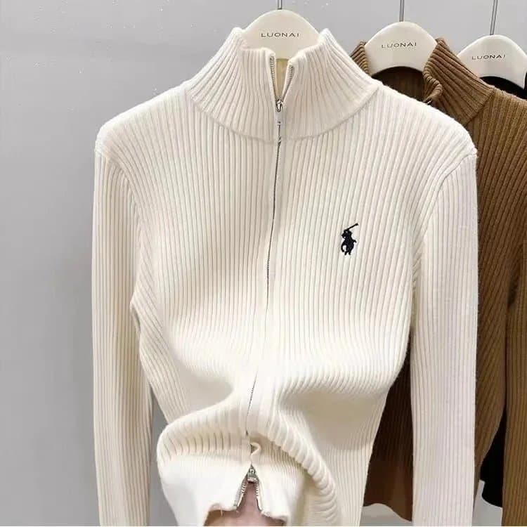 Polo Ralph Lauren Classic Fit Full-Zip Jacket Polo Pony Logo — 30女-白色