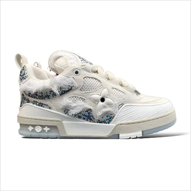 Louis Vuitton LV Trainer Monogram Mesh — White cat