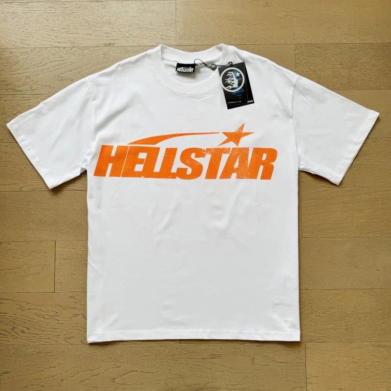 Hellstar Graphic Tee Star Logo — 576 白橙
