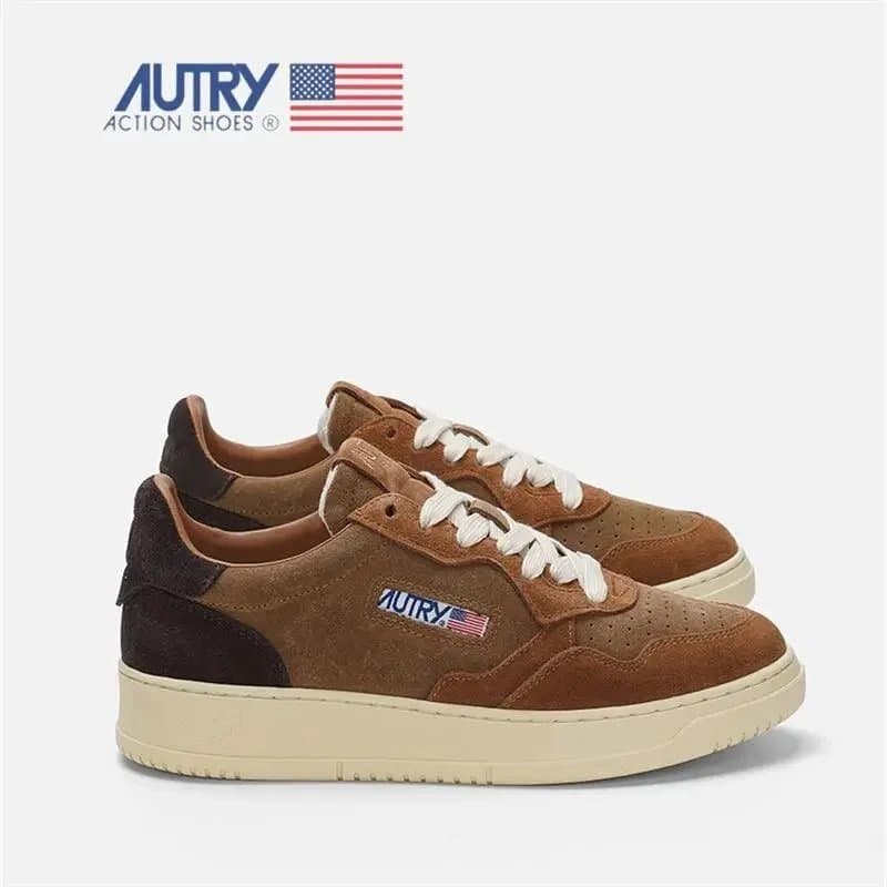 Autry Action Shoes Suede Panel