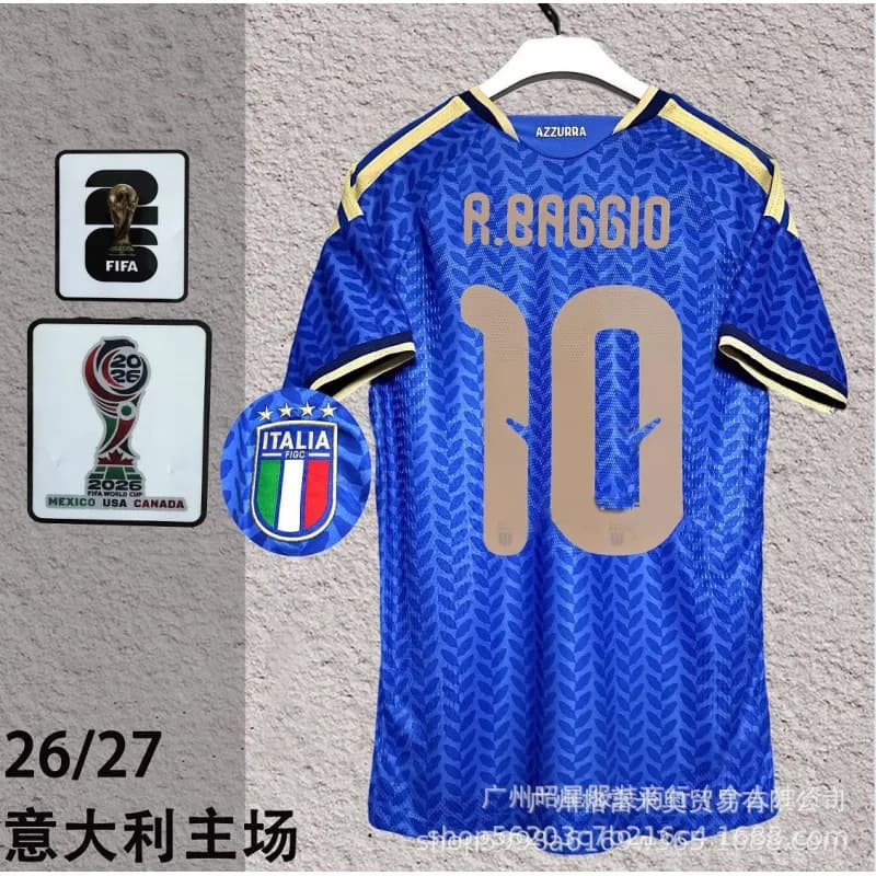 Nike Italy 2026 FIFA World Cup Home Jersey R. Baggio #10