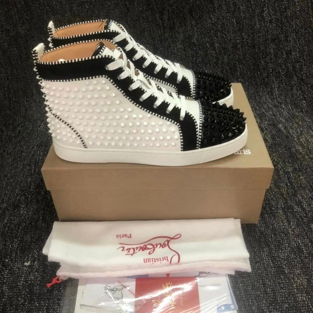 Christian Louboutin Louis Spikes Monochrome Red — 6