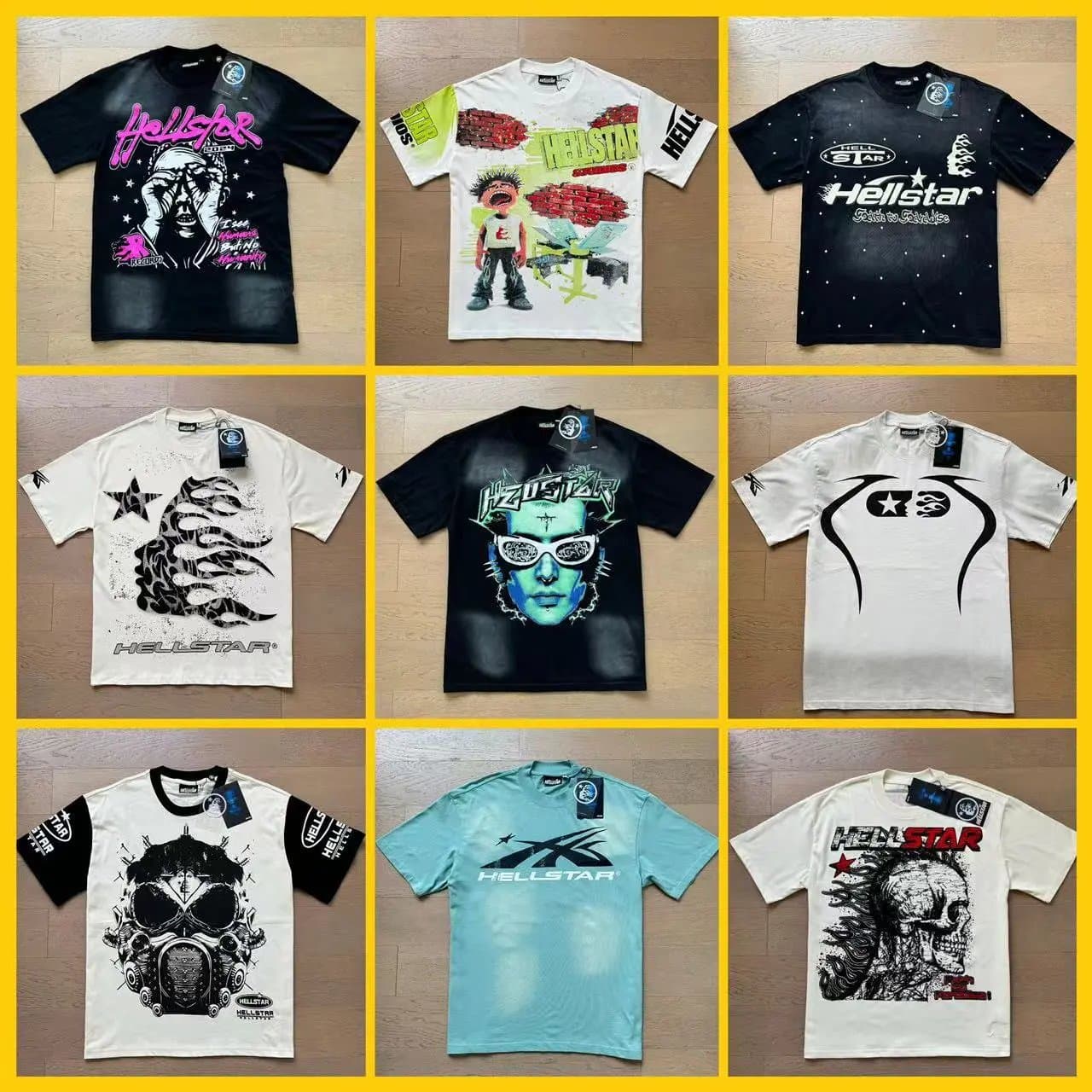 Hellstar Graphic Tee Star Logo — 552 黑色