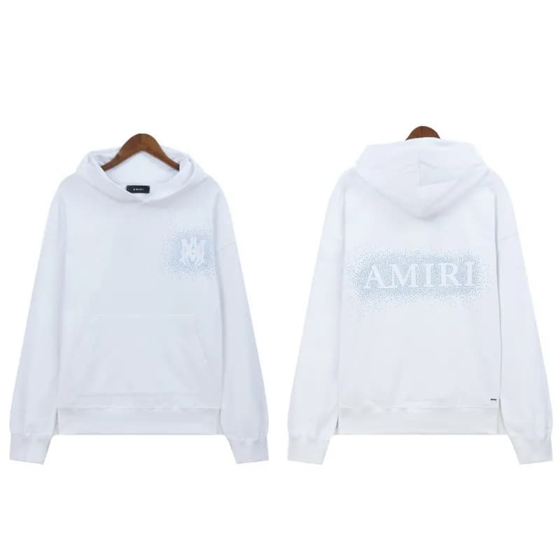 Amiri Hoodie Bone Print — 5877 white