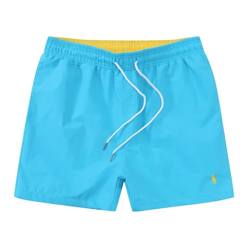 Board Shorts Stripe Panel — A5湖蓝色