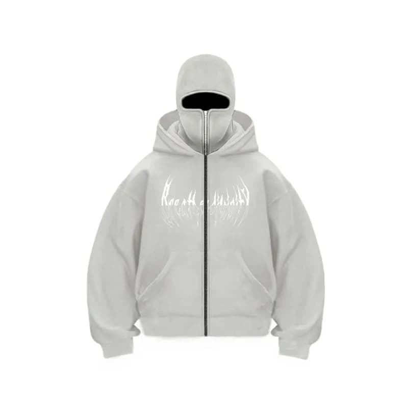Broken Planet Zip-Up Hoodie Ghost Logo