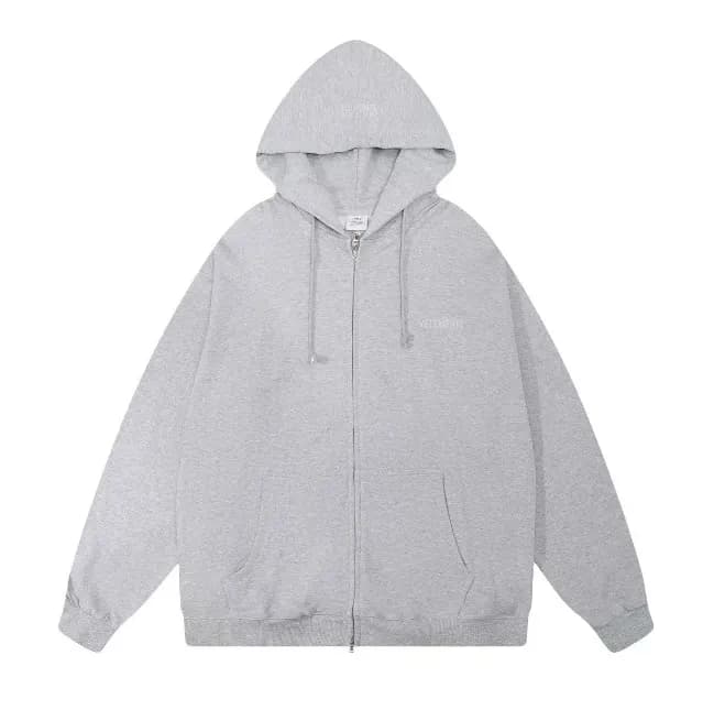 Zip-Up Hoodie Distressed Name Tag — 10