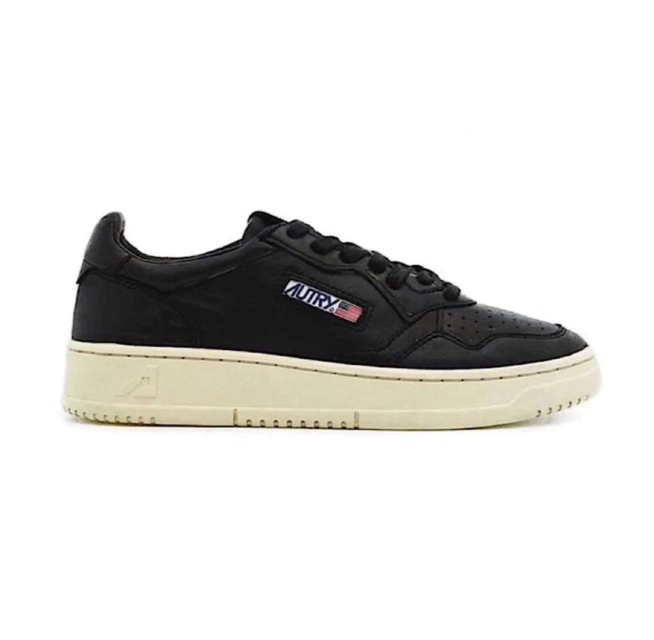 Autry Sneaker Black with Beige Sole
