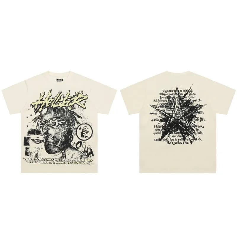 Hellstar Graphic Tee Skull Flame Print — SS1120