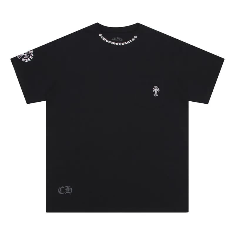 Chrome Hearts Cross Tee Embroidered Cross — 6022黑