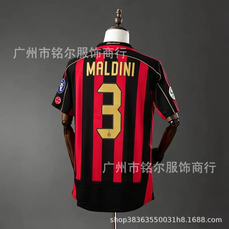 AC Milan Home Jersey Fly Emirates — 0607AC主场3号