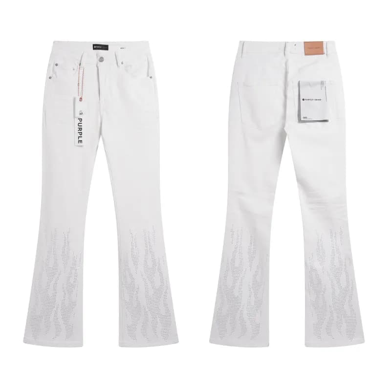 Denim Tears Embroidered Jeans Red Poppy Motif — PU6005