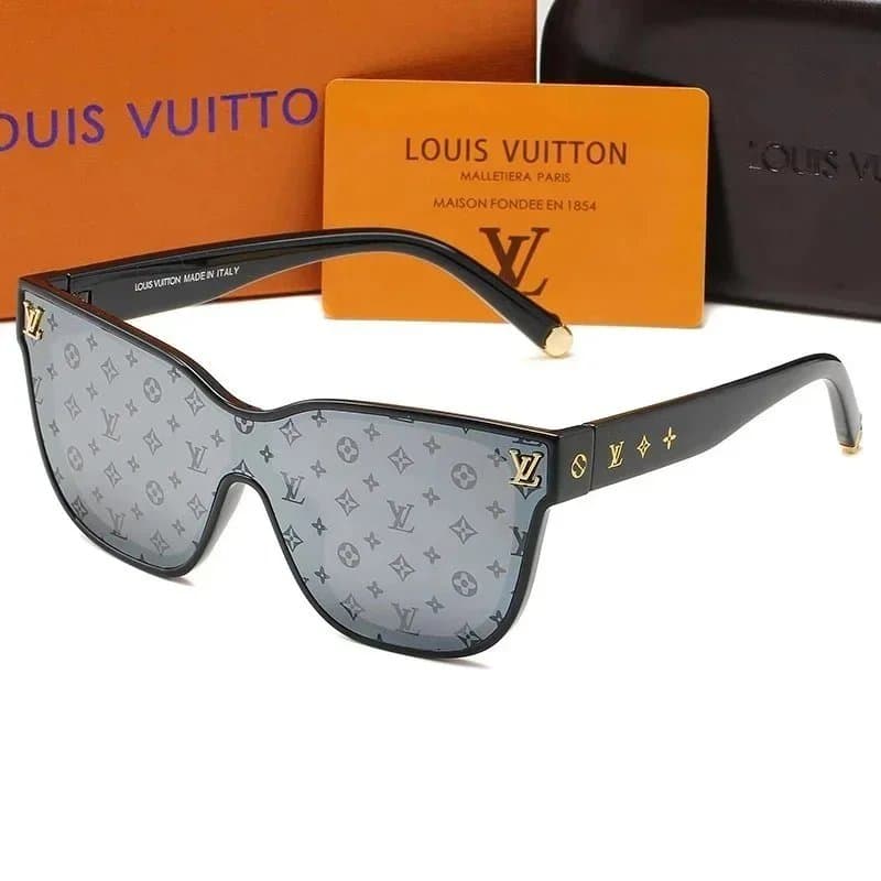 Louis Vuitton Square Sunglasses LV Logo Detail — 1844-4