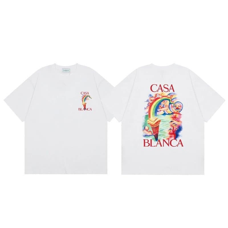 Casablanca Column Tee Casa Blanca Print — 白121