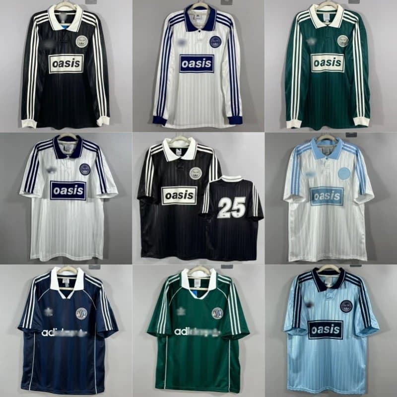 Adidas Oasis Away Kit 1990s Football Shirt