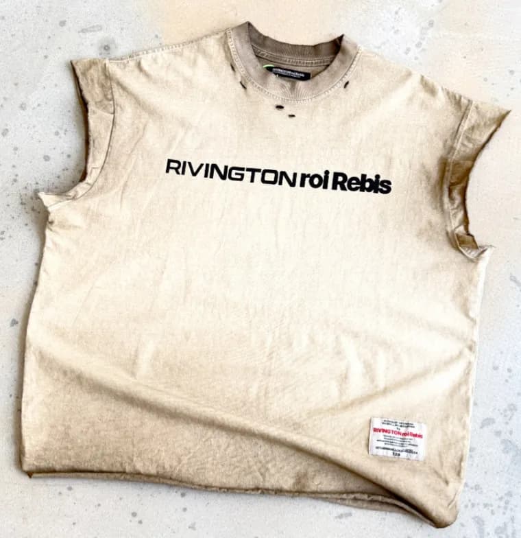 Sleeveless Tee Rivington roi Rebis Logo