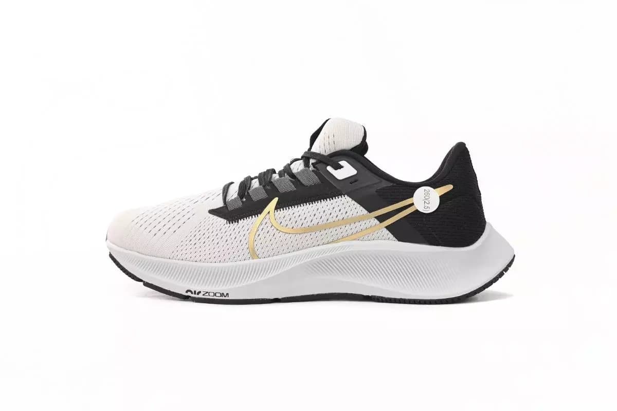 Nike Air Zoom Pegasus 38 Pale Pink — Grey Black Gold CW7356-007