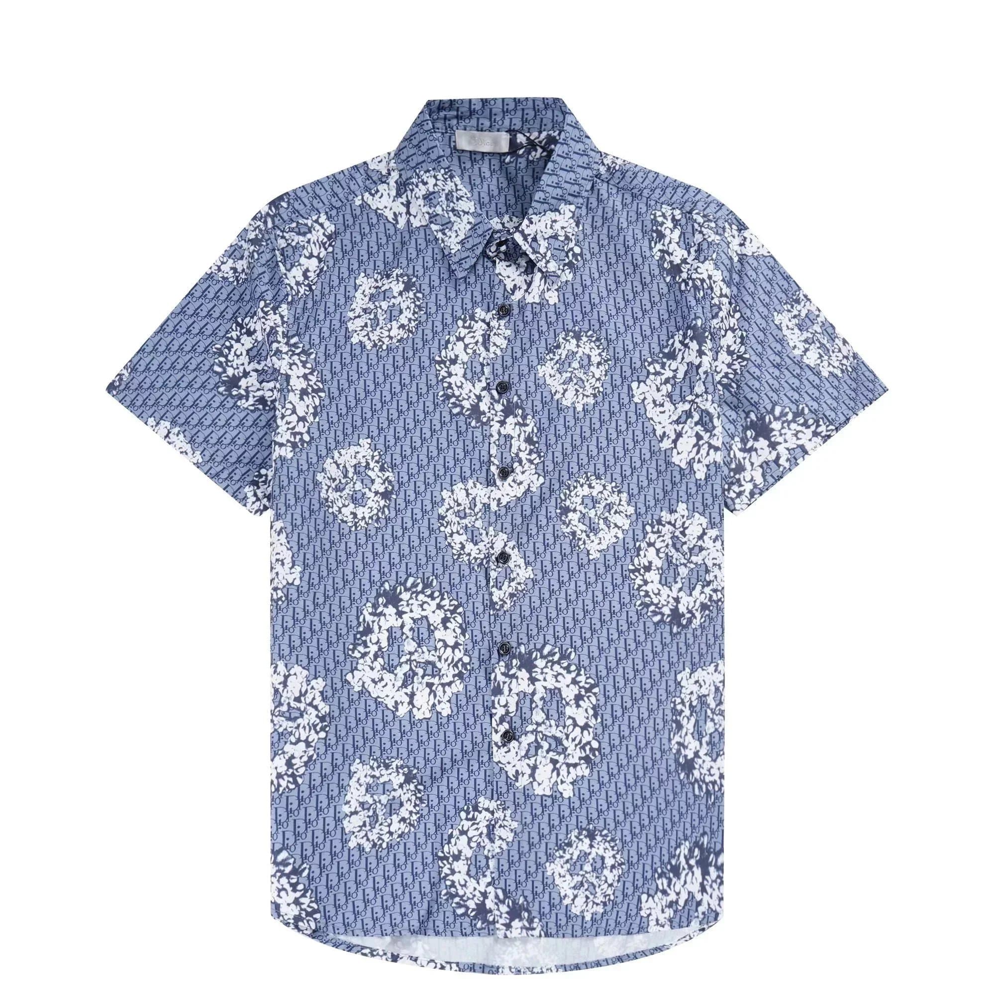 Amiri Camp Shirt Diamond Star Print — 2