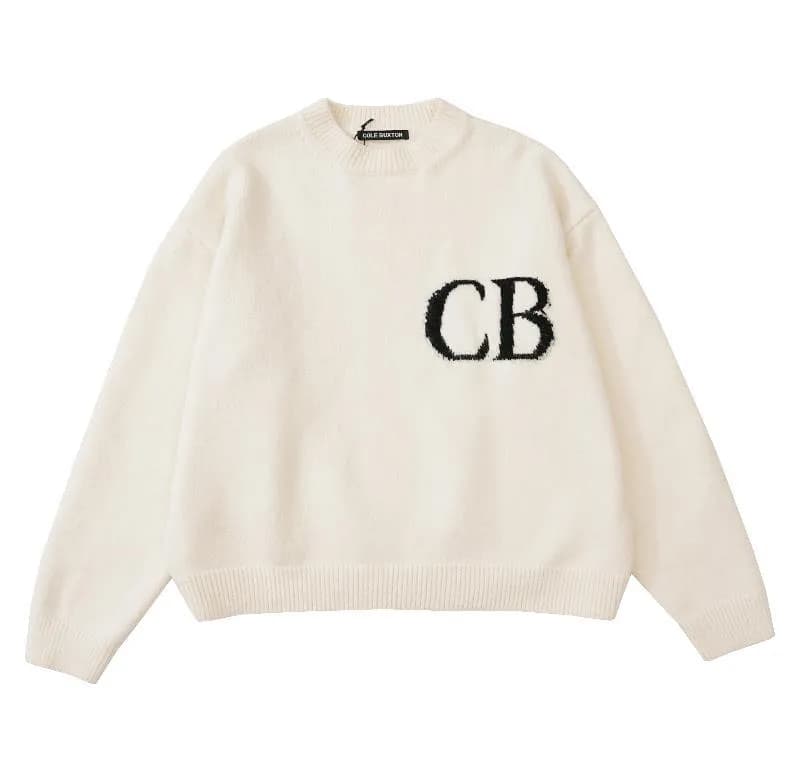 Chrome Hearts Knit Joggers CB Logo — Beige M985