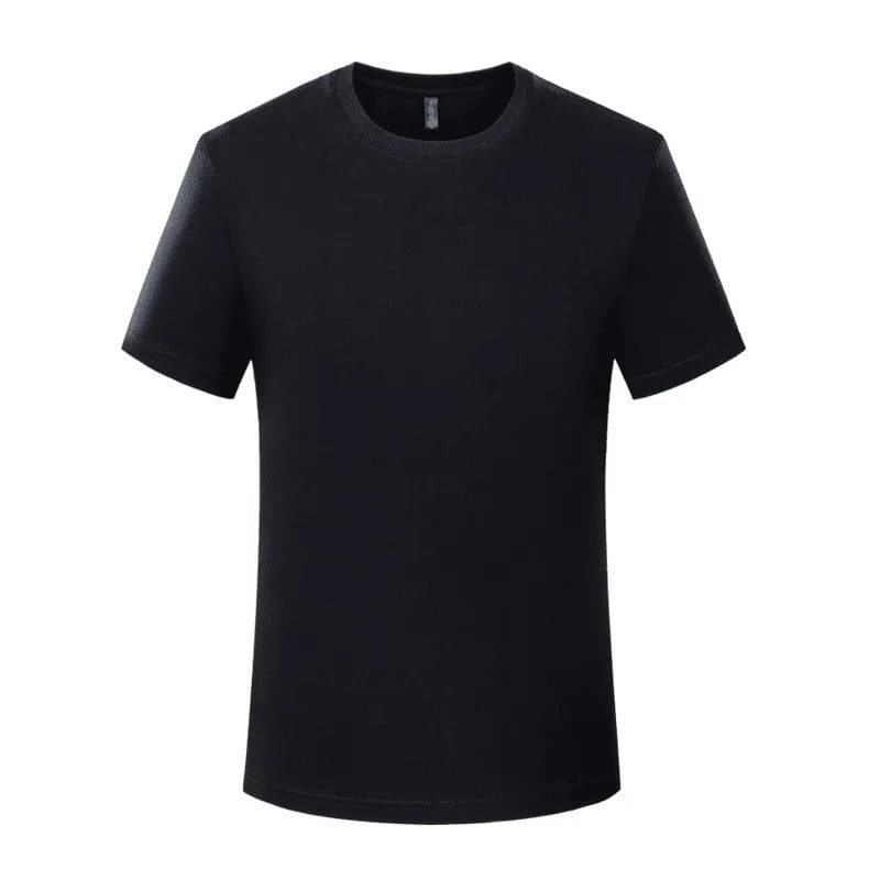 Crew Neck T-Shirt Solid Black