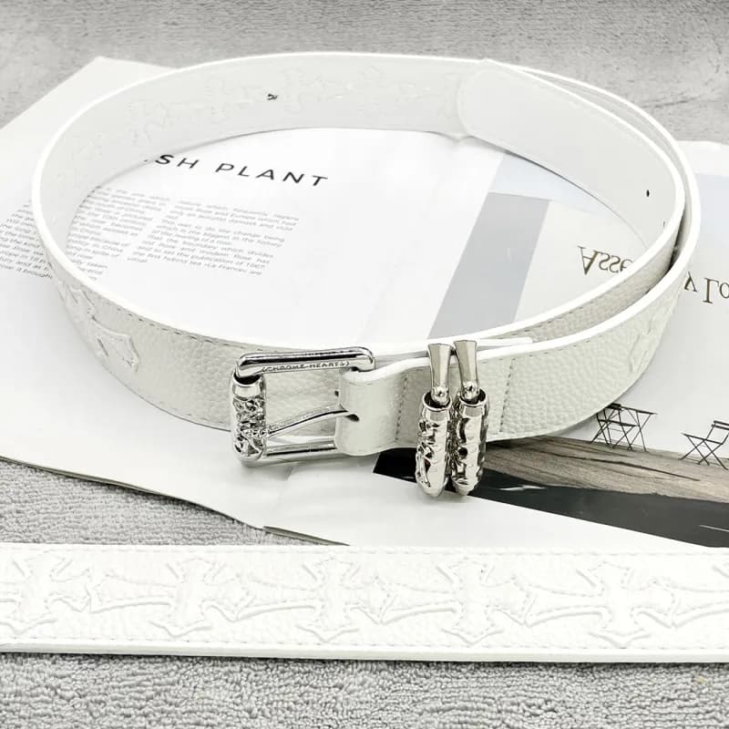 Chrome Hearts Belt Embossed Logo