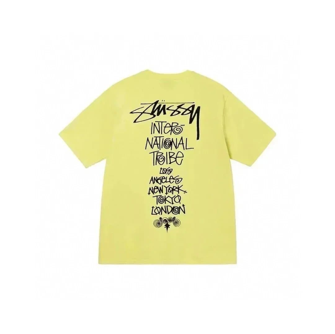 Stüssy Graphic Tee S Logo Script — 112黄色