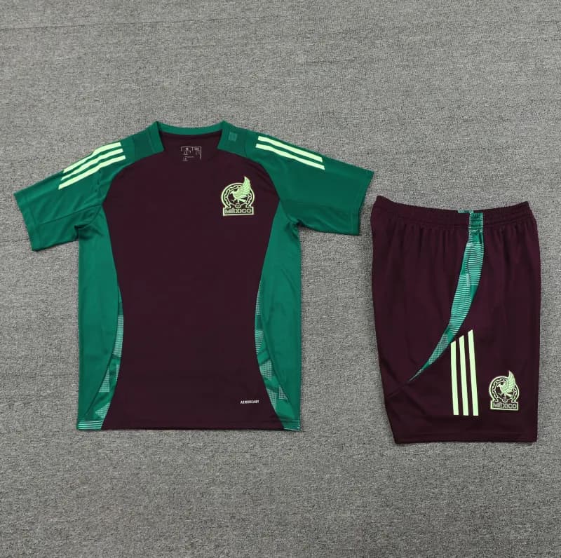 Adidas Mexico Training Set Burgundy/Green
