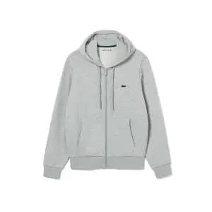 Lacoste Zip-Up Hoodie Heather Grey
