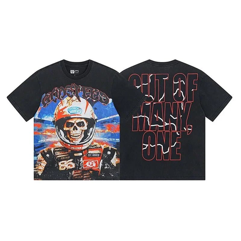 Gallery Dept. Graphic Tee Out of Many, One — 1012洗水黑