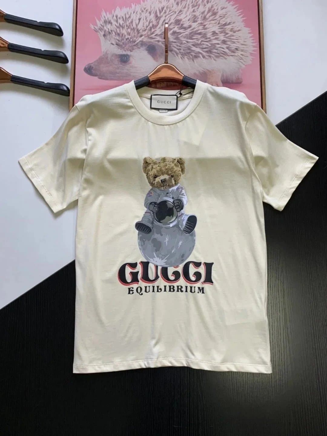 Gucci Rabbit Graphic Tee Black with Rabbit Print — 7