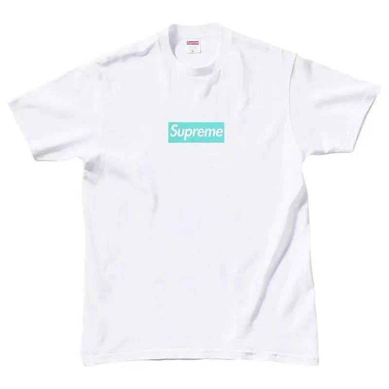 Supreme Graphic Tee Skull Print — B295白色-蓝