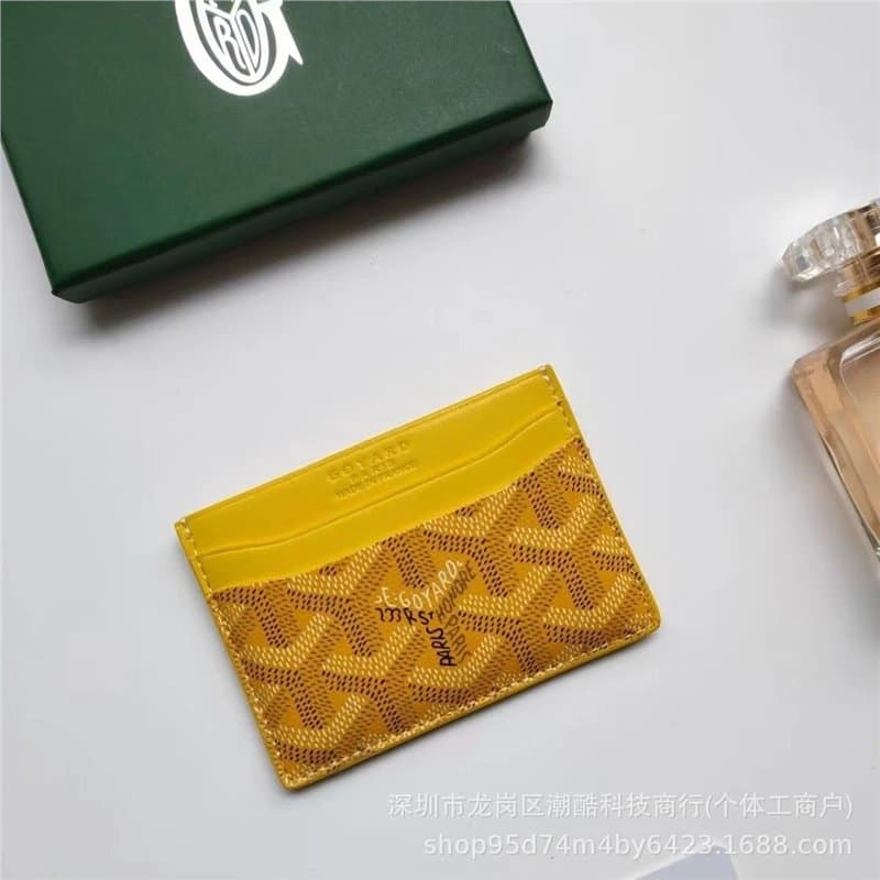 Goyard Card Holder Goyardine Canvas