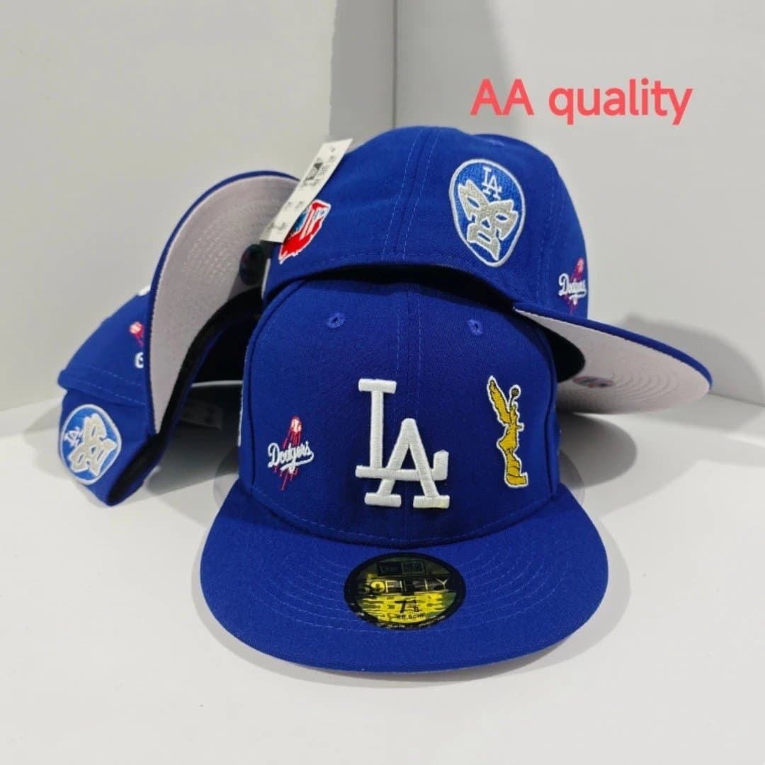 New Era × MLB 59FIFTY Fitted Cap LA Dodgers Patchwork — 款式十六