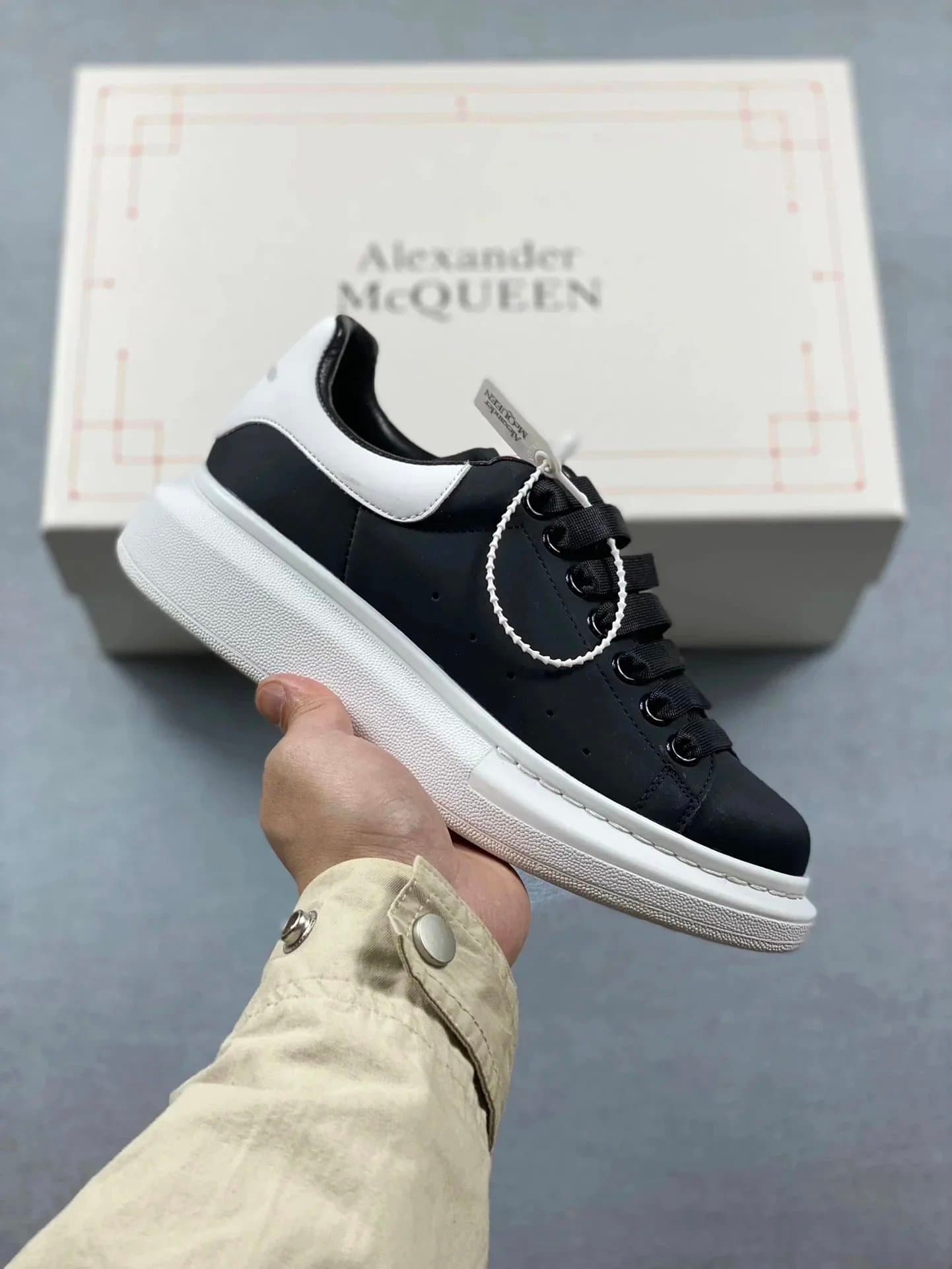 Alexander McQueen Oversized Sneaker Black and White