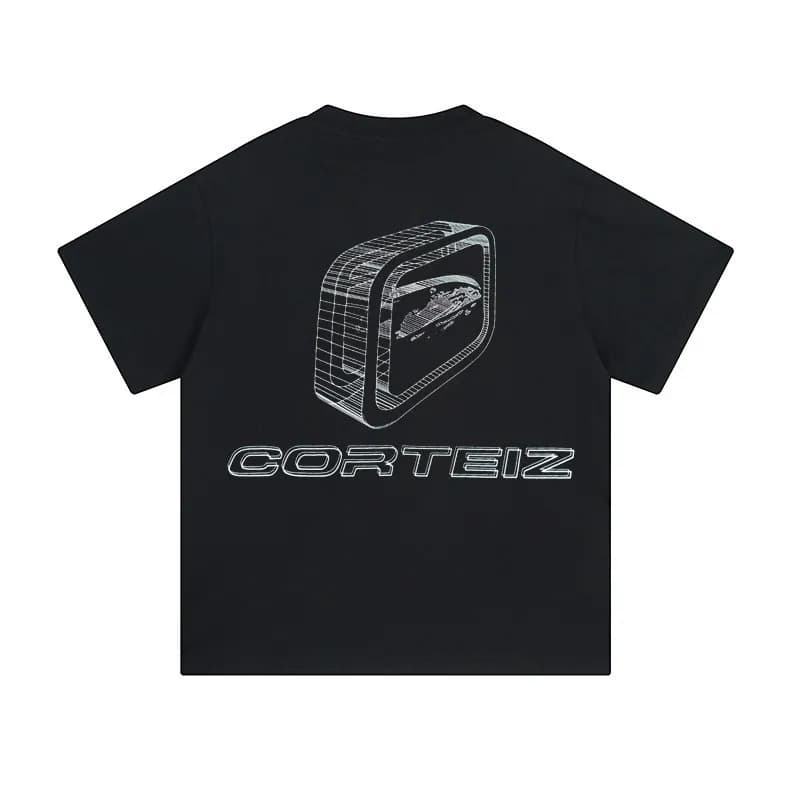 Corteiz Hooded Windbreaker Graffiti Print — 37