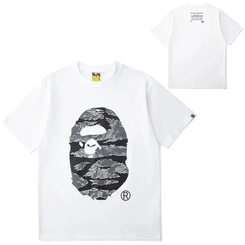 BAPE Ape Head Tee Graffiti Print — 39