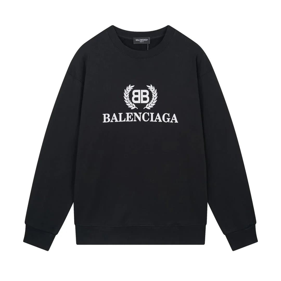 Balenciaga Logo Patch Hoodie Multi-Logo — 30黑色