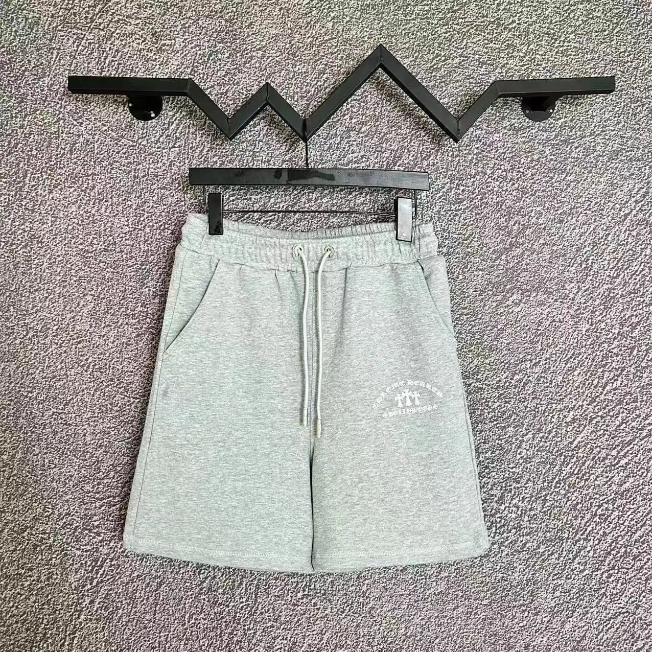 Chrome Hearts Cross Logo Shorts White Cross Embroidery — 20